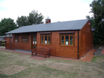 Pic 26. 12.0m x 7.2m/6.0m Cricket Pavilion with 2 layer torch-on felt